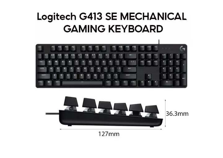 Bàn phím cơ Gaming Có Dây Logitech G413 SE - Hàng chính hãng