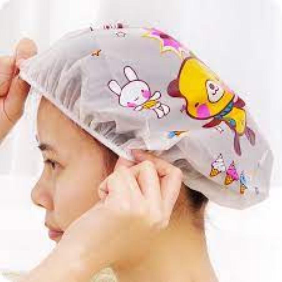 Mũ trùm ủ tóc hình dễ thương cute có chun co giãn