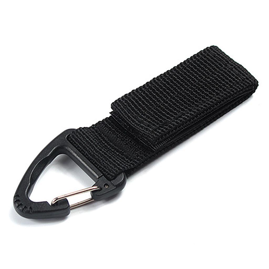 2pcs Molle Nylon Webbing Buckle Outdoor Camping Hiking Backpack Keychain Belt Holder Hanging Hook