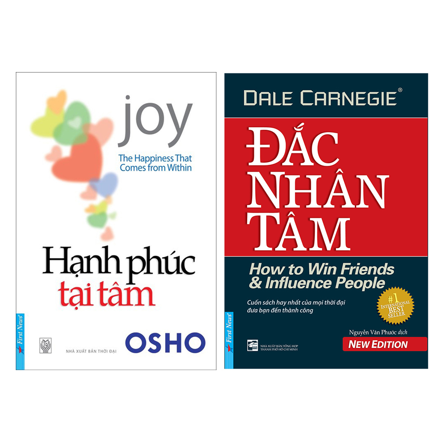 Combo Sách Nghệ Thuật Sống : Hạnh Phúc Tại Tâm + Đắc Nhân Tâm - First News
