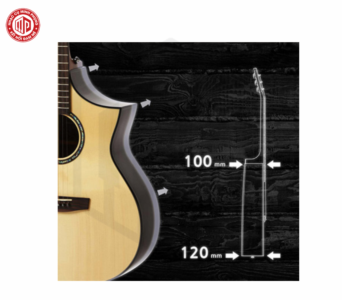 Đàn Guitar Acoustic - HEX FX240C - Honey Series - Size Grand Auditorium - Hàng chính hãng