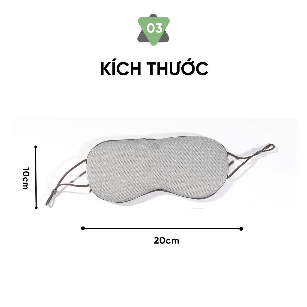 Bịt Che Mắt Ngủ Kèm Bịt Tai Văn Phòng, Trên Xe Ô tô, Máy Bay, Thoáng Khí, Mềm Mại Cho Giấc Ngủ Ngon, Mặt Nạ Ngủ. Du Lịch Dã Ngoại Phượt Thiền
