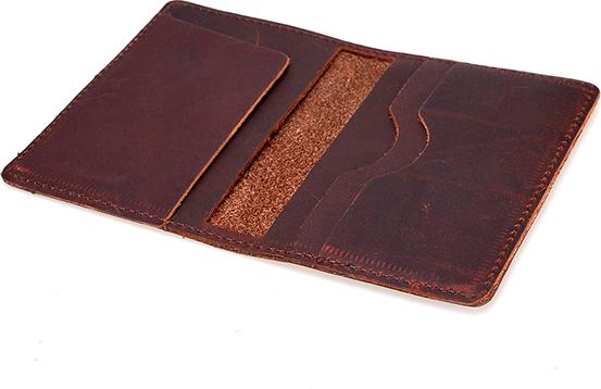 Ví nam da bò sáp name card cao cấp kiểu ví đứng nhỏ gọn DB1-VI0TCK4 + Tặng kèm móc khóa da bò, hộp và túi giấy đựng quà sang trọng