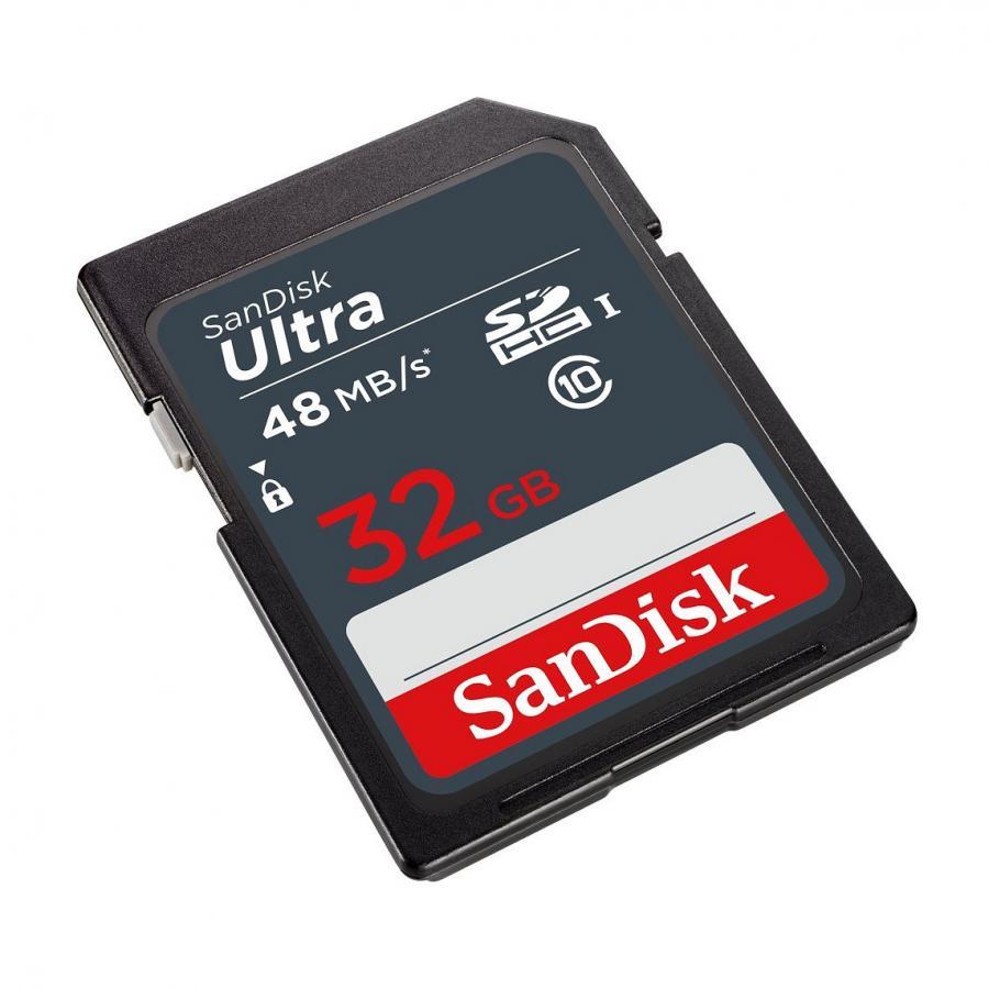 Thẻ Nhớ SD SanDisk Ultra Class 10 32GB - 48MB/s - Hàng Nhập Khẩu