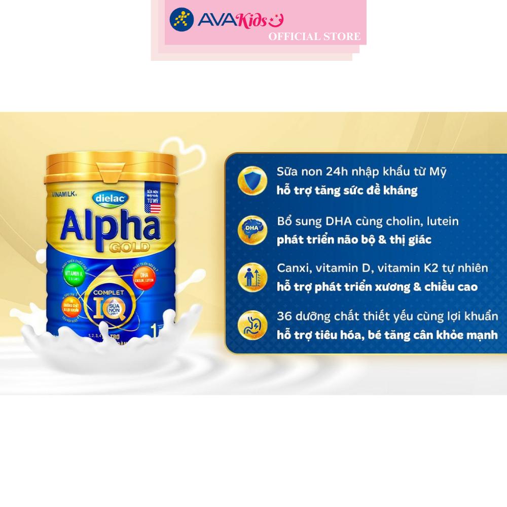 Sữa bột Dielac Alpha Gold IQ số 1 (sữa non) 800g (0 - 6 tháng) - Hàng chính hãng