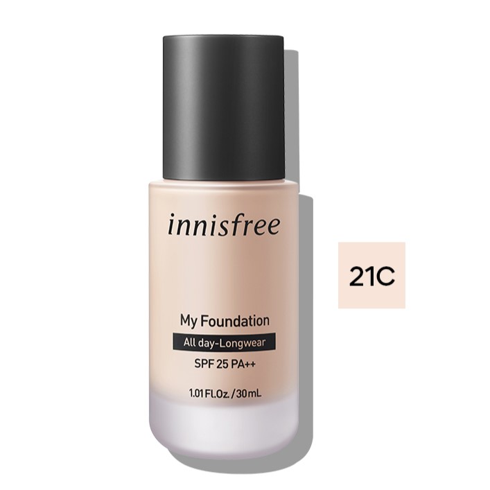 Kem nền trang điểm lâu trôi innisfree My Foundation All day Longwear SPF25 PA++ 30 mL