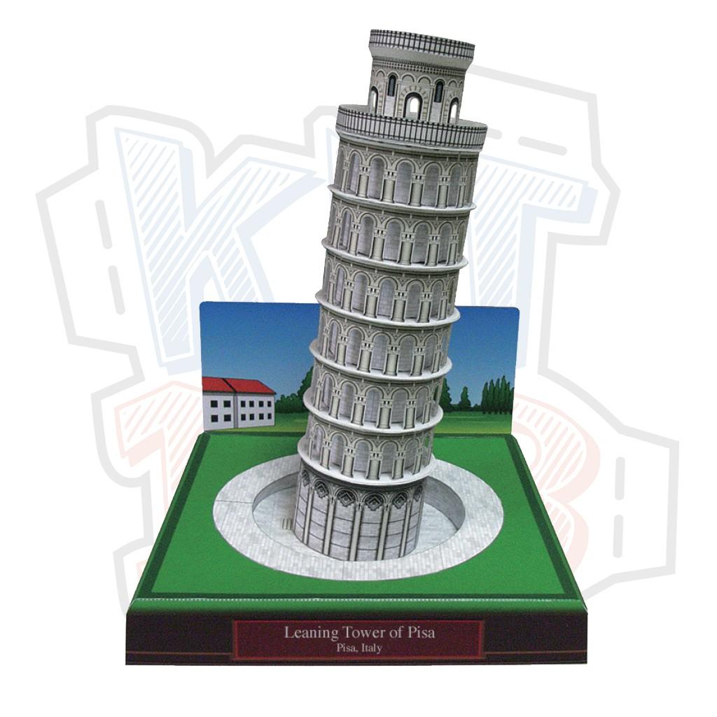 Mô hình giấy kiến trúc Tháp nghiêng Ý Leaning Tower of Pisa - Italy