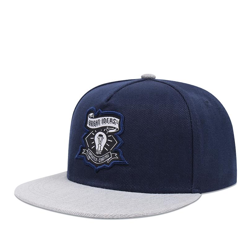 Thời Trang Mới Hip Hop Mũ Bóng Chày Đèn In Trucker Mũ Cotton Nón Snapback Ngoài Trời Nón Thể Thao Giải Trí Mũ Lưỡi Trai Color: Navy Size: 56-59CM