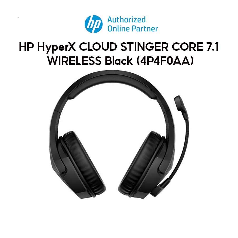 Tai nghe HP HyperX CLOUD STINGER CORE 7.1 WIRELESS Black (4P4F0AA) Hàng chính hãng