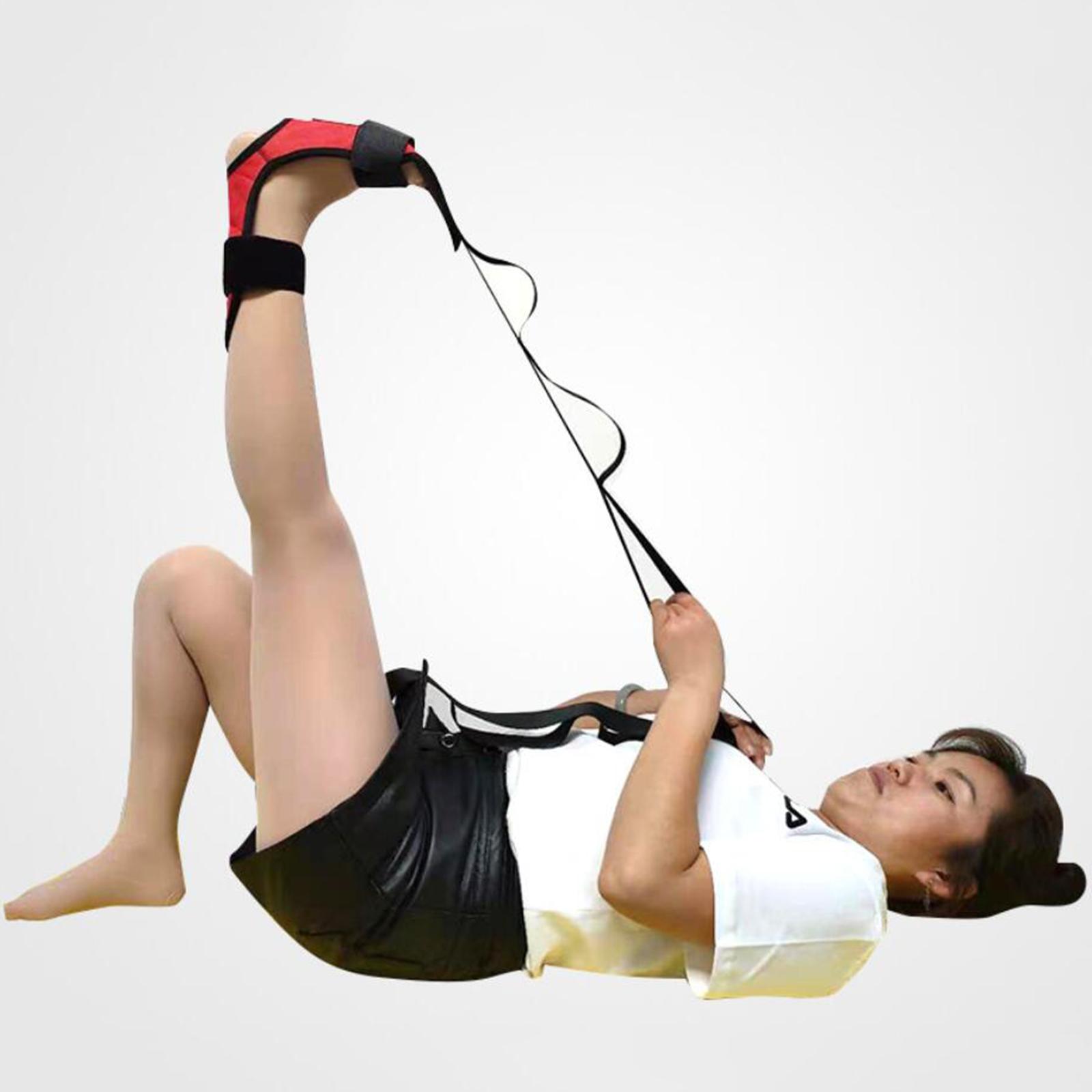 Yoga Stretch Strap, Calf Pull Belt for Plantar Fasciitis Relief Ankle Stretcher Hamstring Stretching Strap Tendonitis Stretcher for Physical Therapy