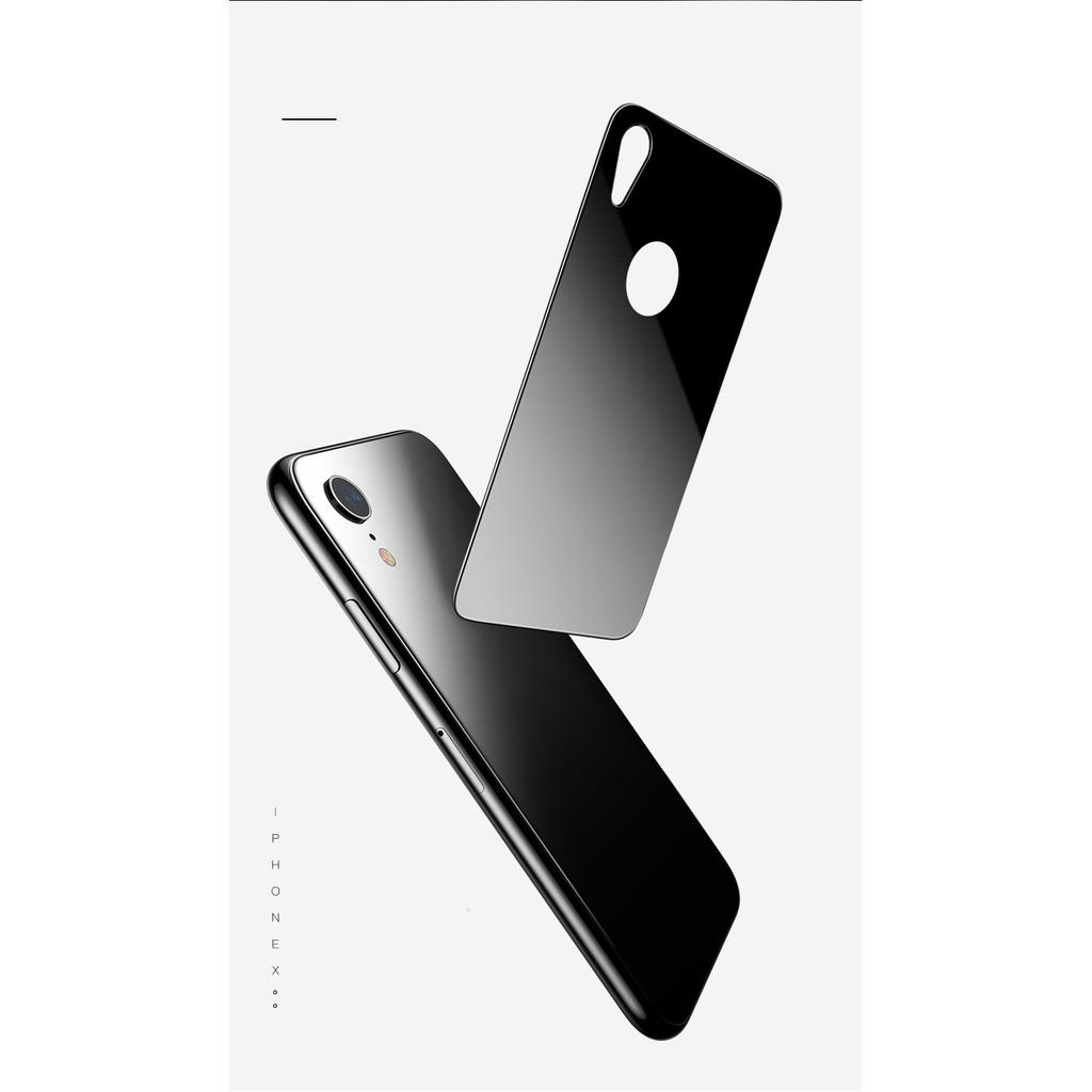 Kính cường lực dành cho Iphone XR & Xs Max màu mặt sau 0.3 mm chính hãng Baseus