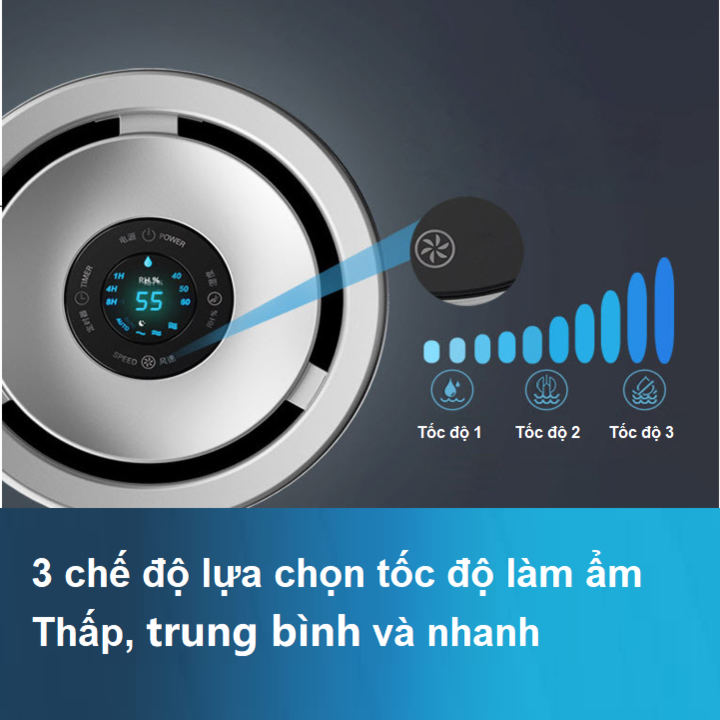 Máy tạo độ ẩm cao cấp thương hiệu Philips HU4813/00 - Màn hình LCD, điều chỉnh thông minh - HÀNG NHẬP KHẨU