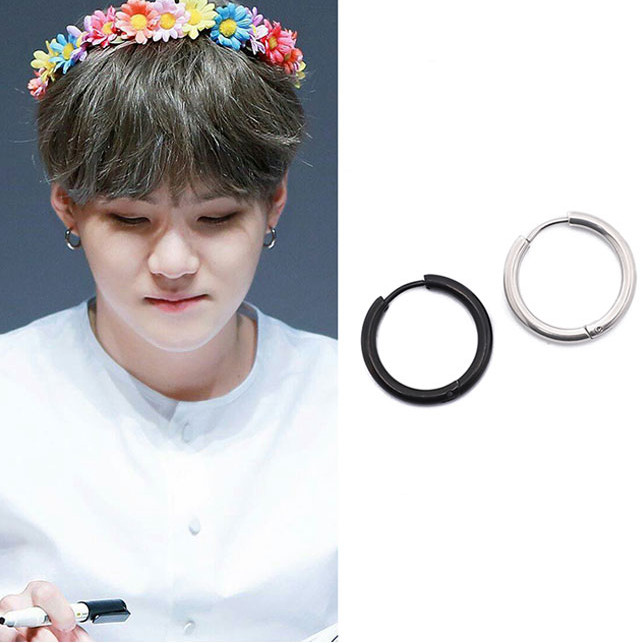 Bông tai BTS Suga kiểu dáng Basic