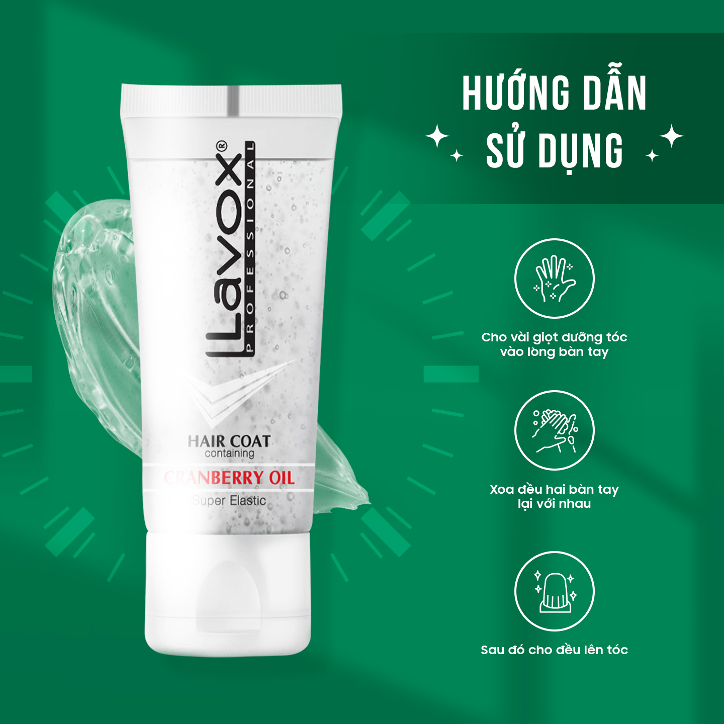 Dưỡng Bóng Giữ Nếp Cranberry - Siêu Đàn Hồi Lavox