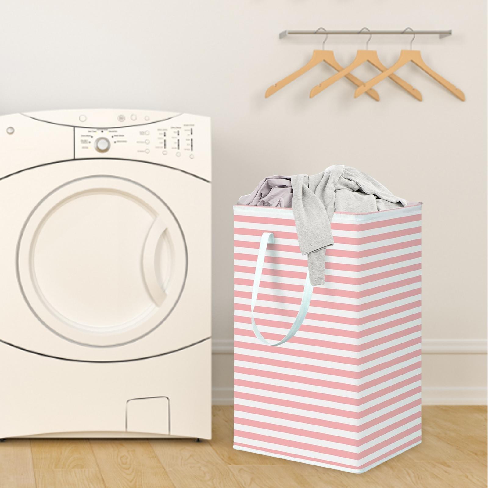 Waterproof Dirty Clothes Laundry Basket with Handles Clothes Hamper Storage Basket for Dorm