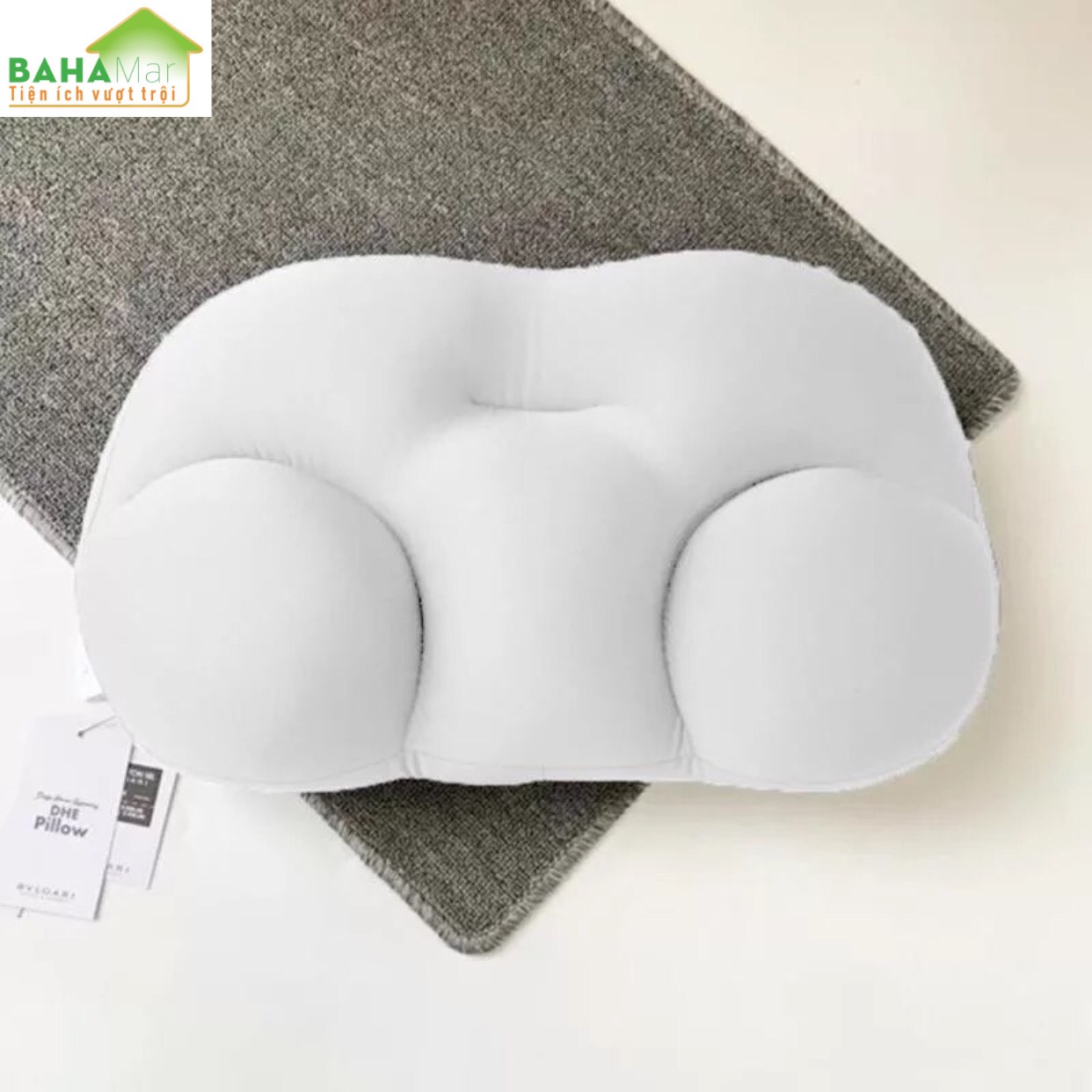 GỐI ĐÁM MÂY SIÊU MỀM HỖ TRỢ CỔ VAI, CHỈNH HÌNH THEO TƯ THẾ NGỦ "BAHAMAR" có tác dụng chỉnh tư thế ngủ thoải mái và hỗ trợ chống đau vai cổ gáy