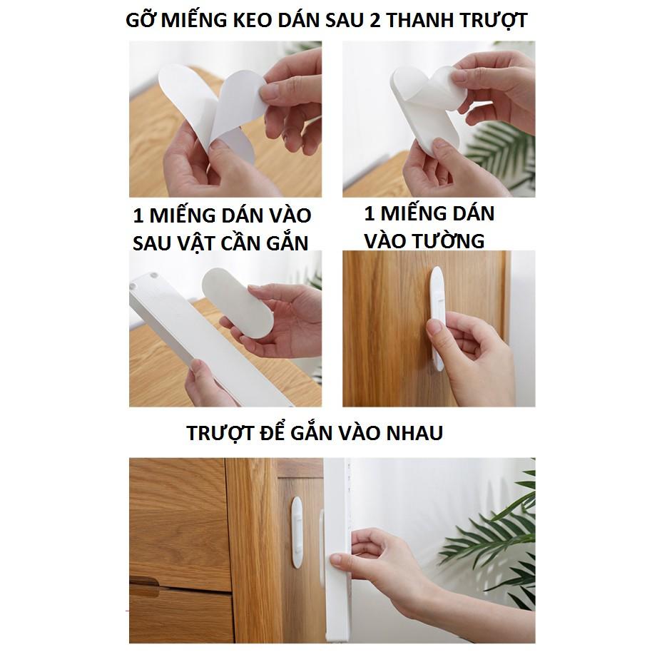 Bộ dụng cụ treo ổ cắm điện trượt chữ T siêu tiện dụng an toàn cho bé, giá đỡ các vật dụng gia đình