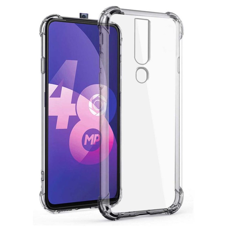 Ốp lưng cho Oppo F1s F7 F11 Pro trong suốt chống sốc bật led phát sáng