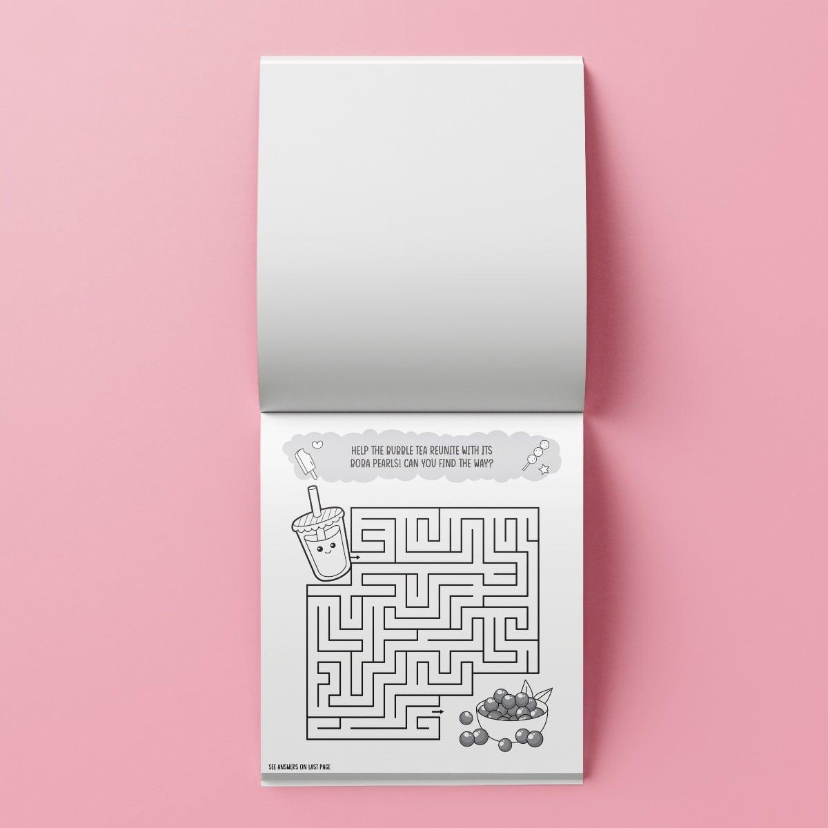 Sách Bubble Tea Colouring & Activity Set