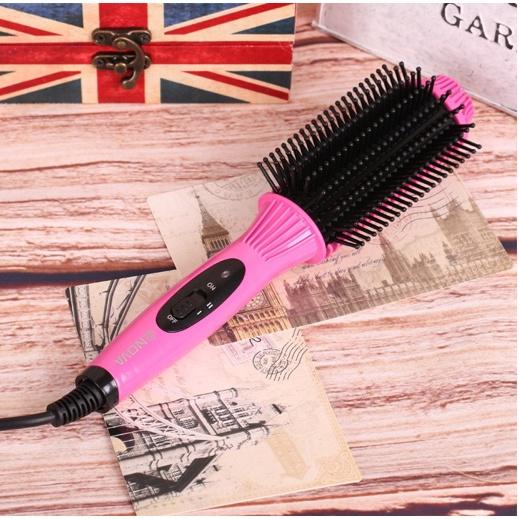 Lược Điện Tạo Kiểu Tóc 3 in 1, Lược Điện Chải Tóc 8810 - Máy Làm Tóc Cầm Tay Uốn Cụp, Xoăn, Thẳng Đa Năng