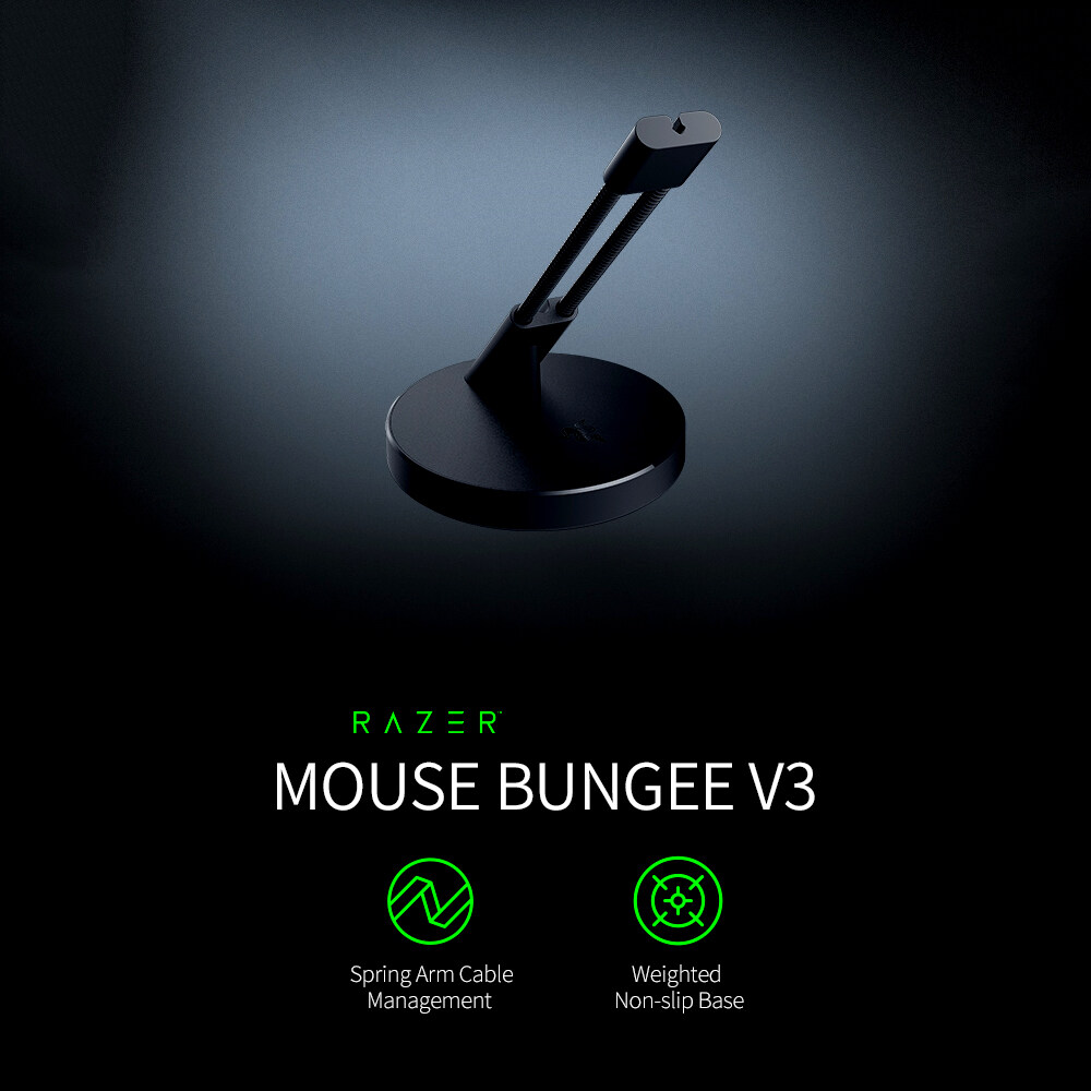 Đồ giữ dây chuột Razer Mouse Bungee V3 Chroma_RC21-01520100-R3M1- HÀNG CHÍNH HÃNG