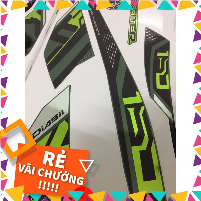 Tem Rời CROM Exciter 150 mẫu 2021 xanh lá siêu hot