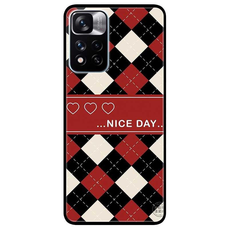 Ốp lưng dành cho Xiaomi Redmi Note 11 Pro  mẫu Nai Day Đỏ Đen