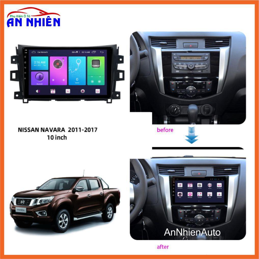 Màn Hình Android 10 inch Cho Xe NAVARA - Đầu DVD Chạy Android Kèm Mặt Dưỡng Giắc Zin Cho Nissan Navara