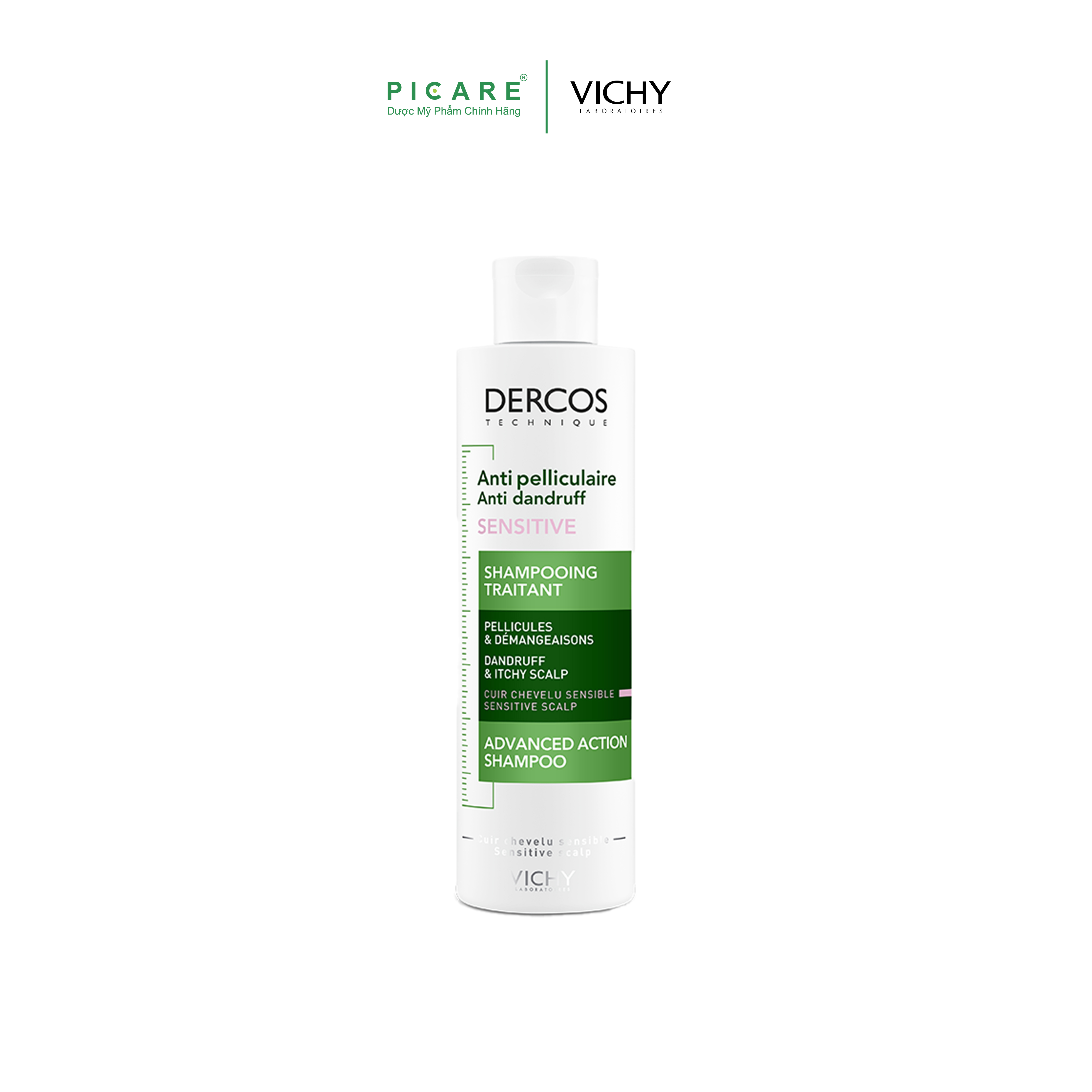 Vichy Dầu Gội Vichy Dercos Ngăn Ngừa Gàu Dành Cho Da Đầu Nhạy Cảm 200ml