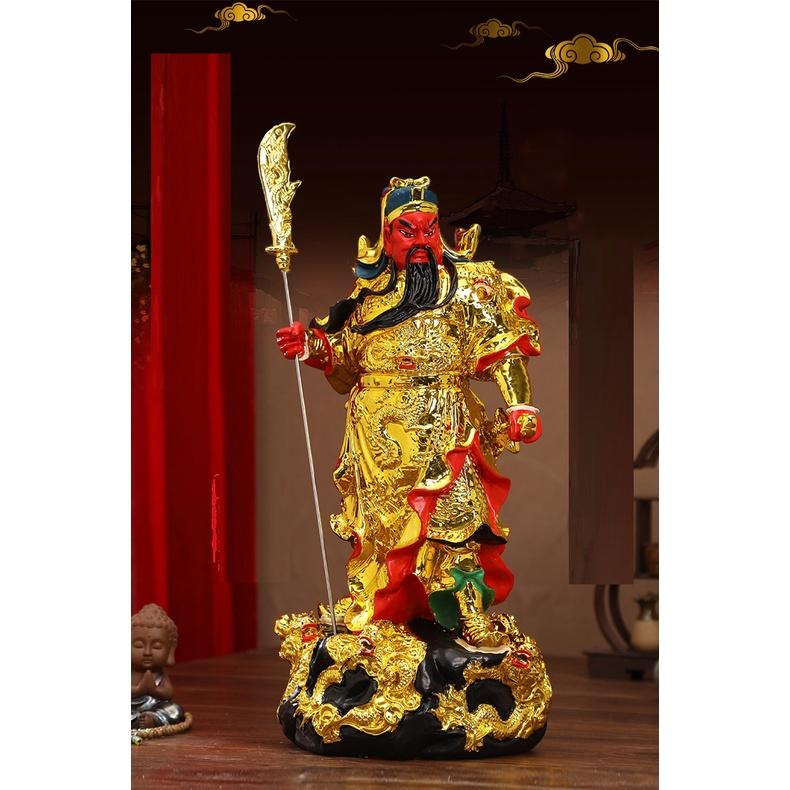 Tượng Phật Quan Công Wu Caishen Quan Erye cửa hàng thờ cúng tại nhà Quan Công tượng thần may mắn