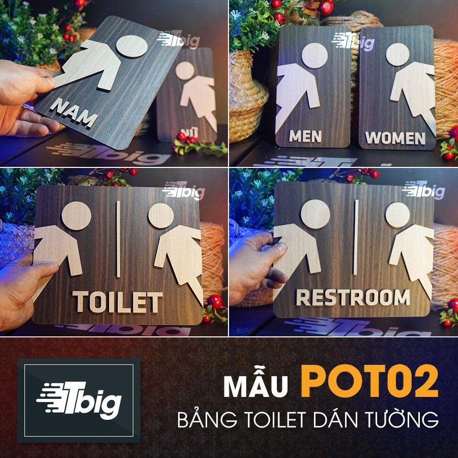 Bảng toilet gỗ dán cửa phòng vệ sinh Đẹp - Rẻ - Chất lượng