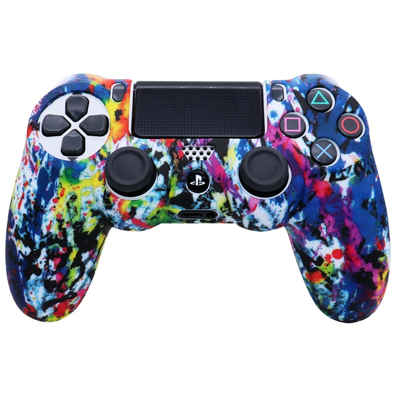 Vỏ Silicon Mềm Cho Playstation 4 Controle Da Bảo Vệ Cho Bộ Điều Khiển PS4 Tay Cầm Chơi Game Hộp Cần Điều Khiển Phụ Kiện Trò Chơi Màu sắc: 18