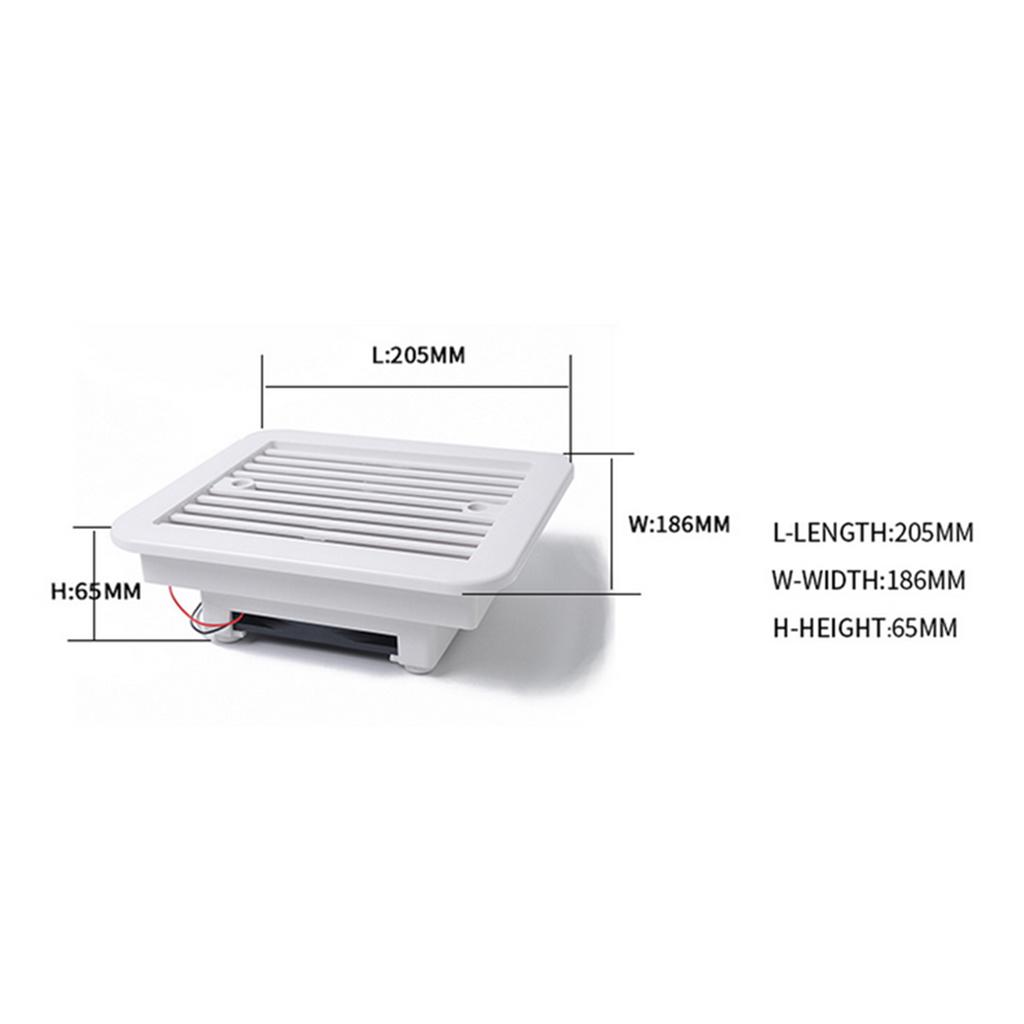 12V Universal Boat RV Caravans Electric Engine Cooling Radiator Silent Fan