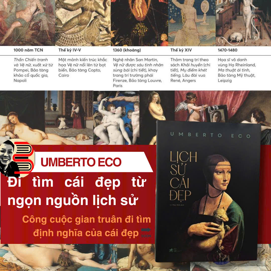 (Tái bản 2026) LỊCH SỬ CÁI ĐẸP – Umberto Eco – Lê Thúy Hiền dịch – Nhã Nam