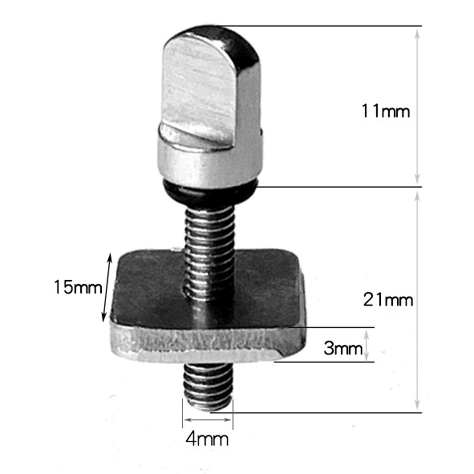 3x Universal Surfboards Fin Screw  And Plate Set Replacement  Mount