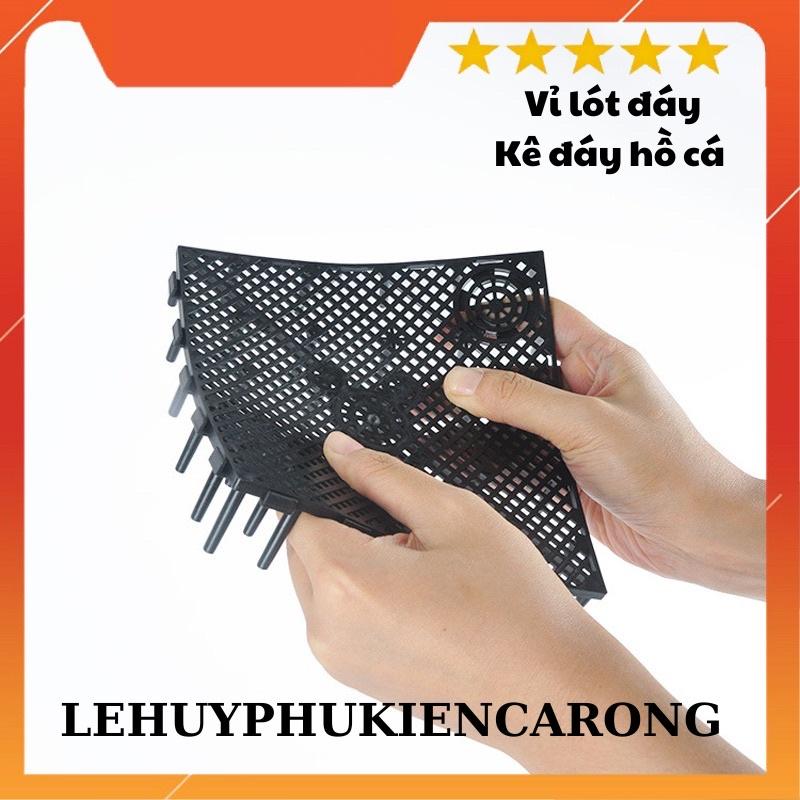 Vỉ Lọc Đáy Vi Sinh Bể Cá - Tấm Lót Đáy Nâng Nền Cho Hồ Cá Kích Thước 15x15cm