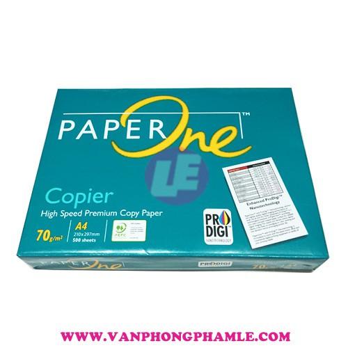 Giấy photo Paper One 70 A4 (Xấp 500 tờ)