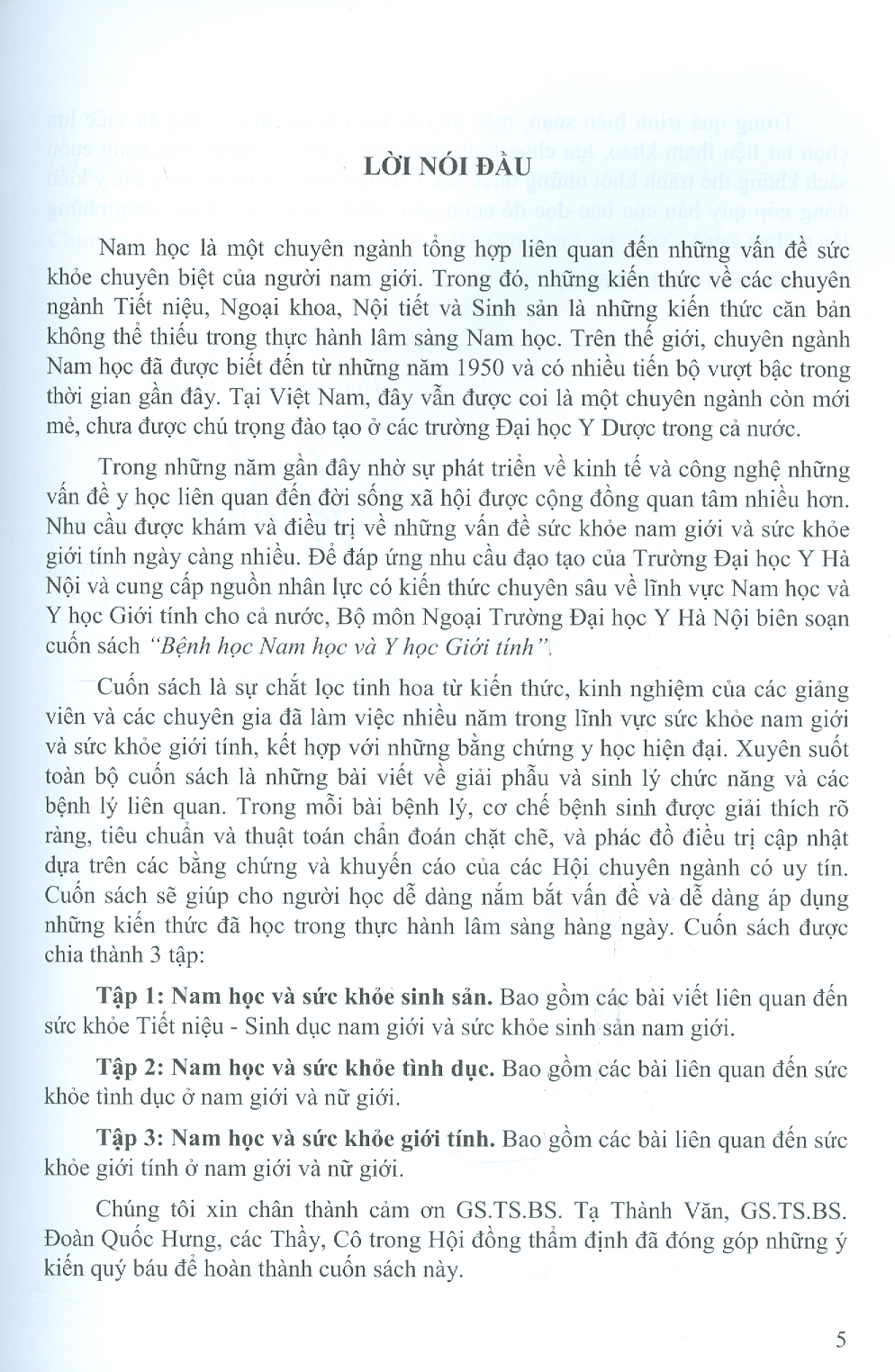 Bệnh Học Nam Học Và Y Học Giới Tính - Tập 1 (Giáo trình dùng cho đào tạo Sau đại học) - Bìa cứng