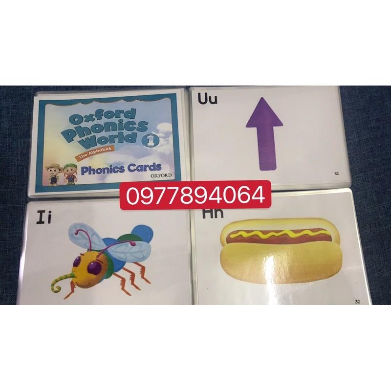 OXFORD PHONICS WORLD 1 ép plastics ️FLASHCARDS TIẾNG ANH️giáo cụ đồ dùng dạy học