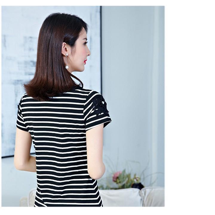 Áo thun thời trang phối cài áo hình con ong AN15