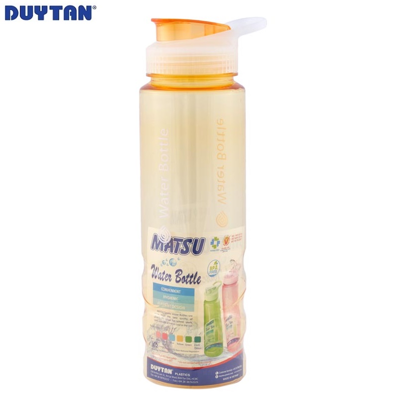 Bình nước nhựa Duy Tân Matsu 1 lít - 10701 - Giao màu ngẫu nhiên - Hàng chính hãng