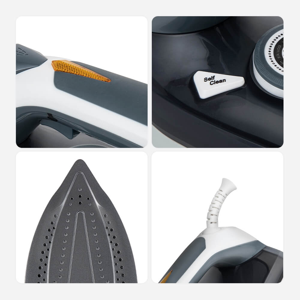 Bàn là hơi nước Elmich SIE-3435 1200W, Hàng chính hãng, mặt đế phủ Ceramic, tuỳ chỉnh nhiệt độ - JoyMall