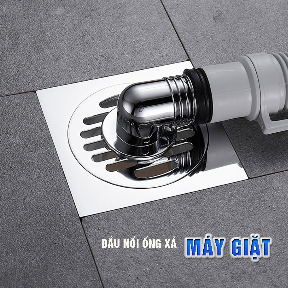 Bộ thoát nước máy giặt, chậu rửa, thoát nước thải kiêm chống mùi hôi, ngăn côn trùng trào ngược MIHOCO 2-Loại 2 đường thoát-Hàng chính hãng
