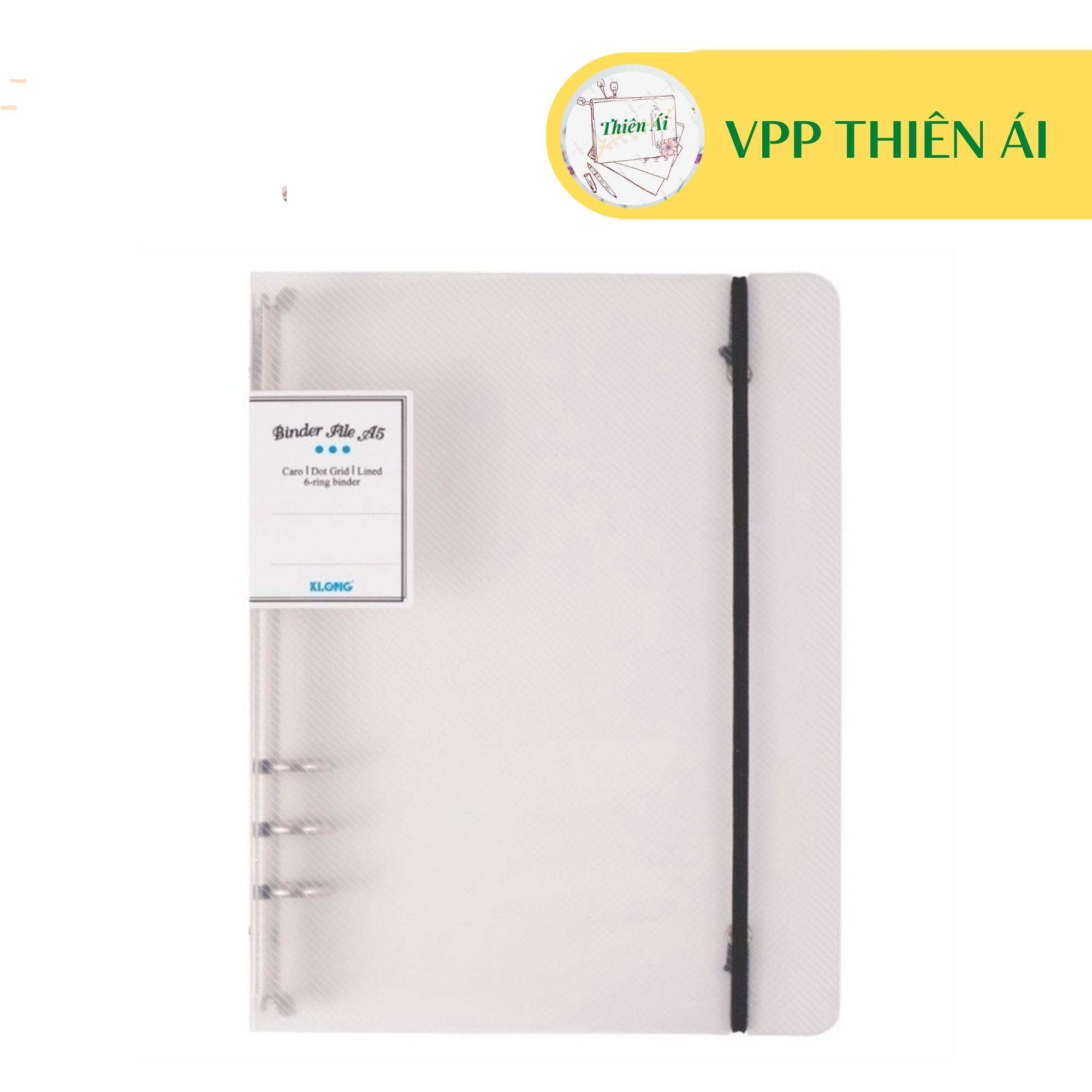 Binder File Bìa sổ còng sắt A5/B5 Klong MS 993, 549 – VPP Thiên Ái