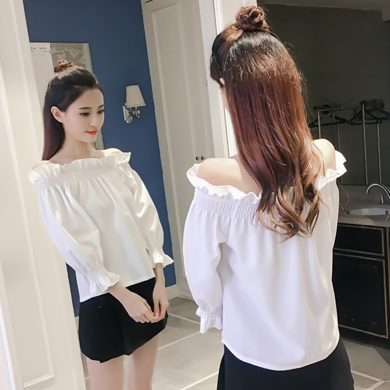 Áo Tay Dài Bẹt Vai Thun