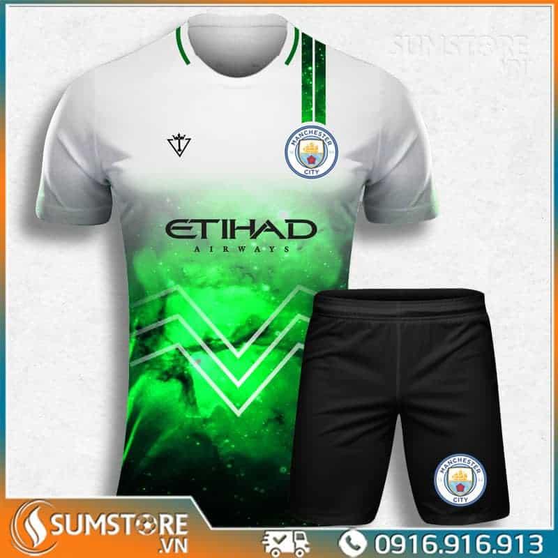 Đồ Đá Banh CLB Man City Win Trắng Cực Chất - Thun Lạnh Cao Cấp