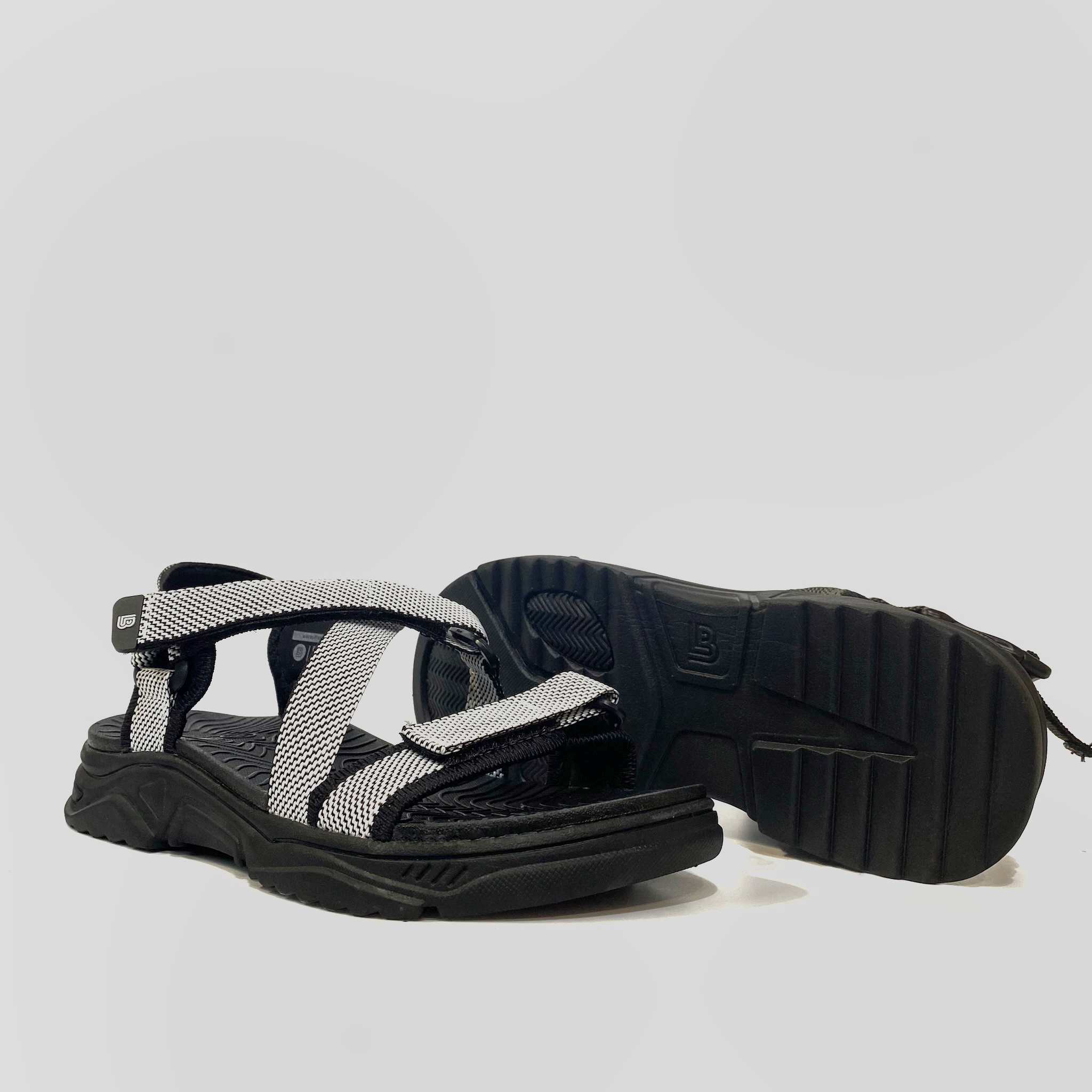 Giày Sandal Nam The Bily Quai Chéo Đôi - Màu Trắng BL02T