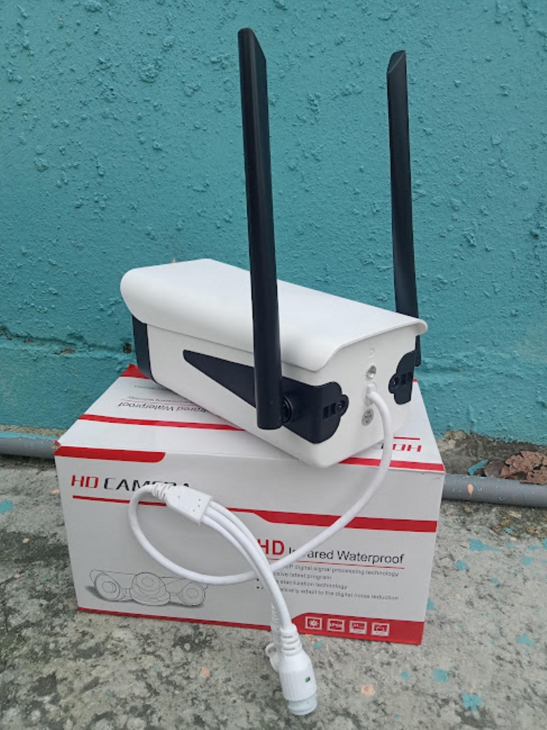 Camera IP Wifi 3.0Mps Thân Ngoài Trời Chống Nước 8 LED