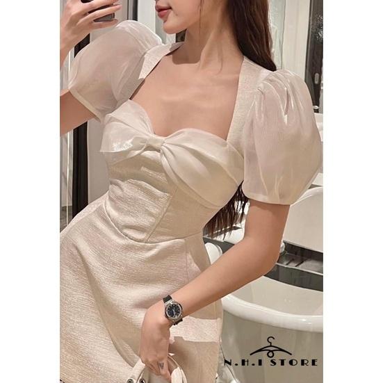 VÁY TAFTA ÁNH NHŨ DÁNG A - thiết kế cao cấp