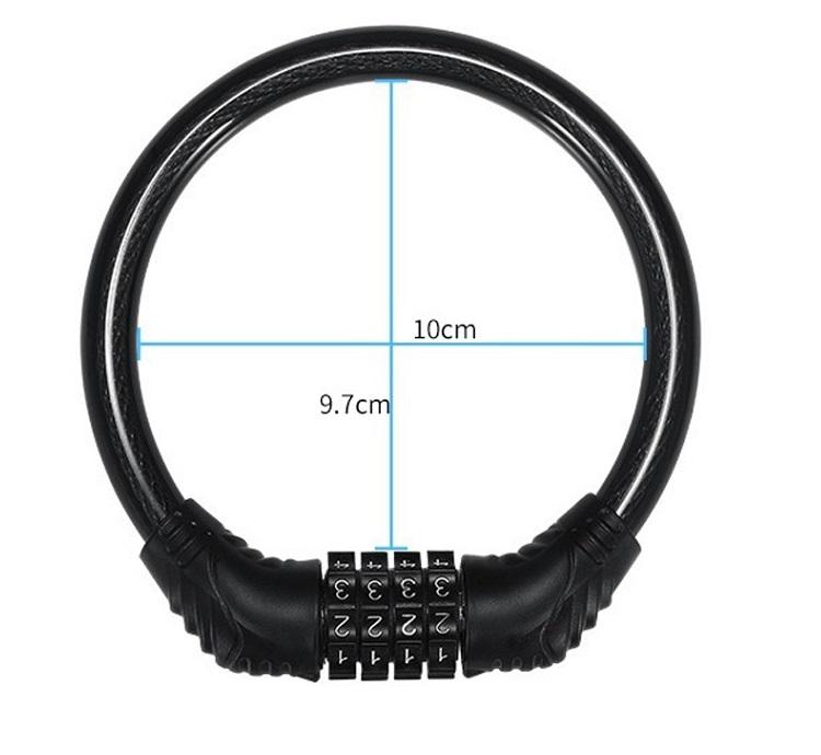 Khóa số xe đạp 4 mã